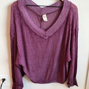 We the Free Free People Maroon Top